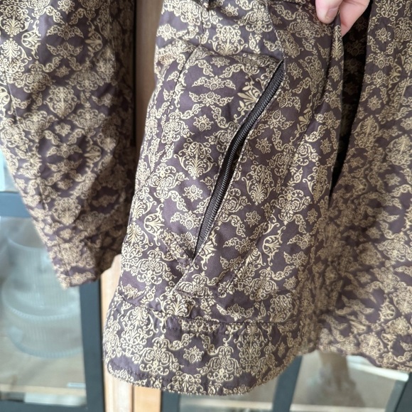 90s Vintage Sims Paisley print ski jacket puffer hooded pockets insulated snow - Picture 4 of 9